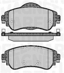 363916060753 Sada brzdových destiček, kotoučová brzda MAGNETI MARELLI