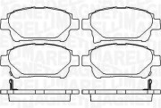 363916060784 Sada brzdových destiček, kotoučová brzda MAGNETI MARELLI