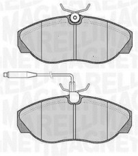 363916060789 Sada brzdových destiček, kotoučová brzda MAGNETI MARELLI