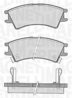 363916060800 Sada brzdových destiček, kotoučová brzda MAGNETI MARELLI