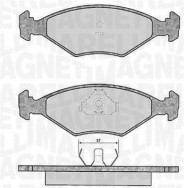 363916060807 Sada brzdových destiček, kotoučová brzda MAGNETI MARELLI