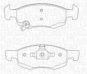 363916060813 Sada brzdových destiček, kotoučová brzda MAGNETI MARELLI