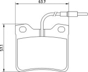 363710201125 MAGNETI MARELLI sada brzdových platničiek kotúčovej brzdy 363710201125 MAGNETI MARELLI