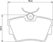 363710201390 Sada brzdových destiček, kotoučová brzda MAGNETI MARELLI