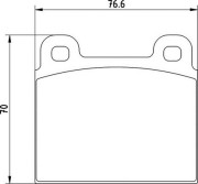 363710204116 MAGNETI MARELLI sada brzdových platničiek kotúčovej brzdy 363710204116 MAGNETI MARELLI