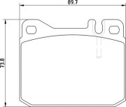 363710204141 Sada brzdových destiček, kotoučová brzda MAGNETI MARELLI