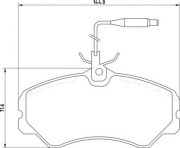 363710205039 Sada brzdových destiček, kotoučová brzda MAGNETI MARELLI