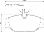 363710205084 Sada brzdových destiček, kotoučová brzda MAGNETI MARELLI