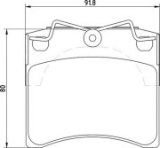 363710205115 Sada brzdových destiček, kotoučová brzda MAGNETI MARELLI