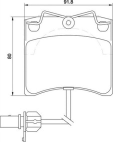 363710205129 Sada brzdových destiček, kotoučová brzda MAGNETI MARELLI