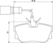 363710205135 Sada brzdových destiček, kotoučová brzda MAGNETI MARELLI