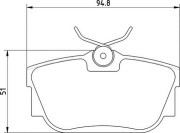 363710205137 Sada brzdových destiček, kotoučová brzda MAGNETI MARELLI