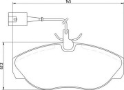 363710205170 Sada brzdových destiček, kotoučová brzda MAGNETI MARELLI