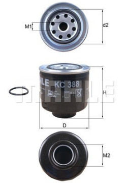 154703878370 MAGNETI MARELLI palivový filter 154703878370 MAGNETI MARELLI