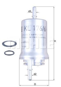 154065361550 Palivový filtr MAGNETI MARELLI