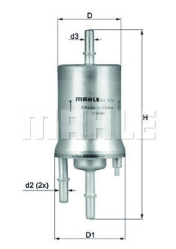 154703644570 Palivový filtr MAGNETI MARELLI