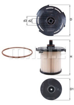 154072347033 Palivový filtr MAGNETI MARELLI