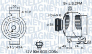 063731388310 MAGNETI MARELLI alternátor 063731388310 MAGNETI MARELLI