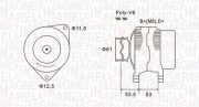 063731698010 generátor MAGNETI MARELLI