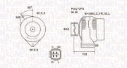 063731727010 generátor MAGNETI MARELLI