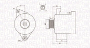 063731796010 MAGNETI MARELLI alternátor 063731796010 MAGNETI MARELLI