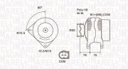 063731825010 MAGNETI MARELLI alternátor 063731825010 MAGNETI MARELLI