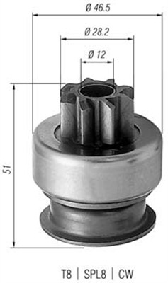 940113020176 Pastorek, startér MAGNETI MARELLI