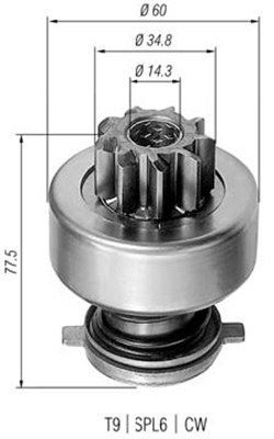 940113020179 Pastorek, startér MAGNETI MARELLI