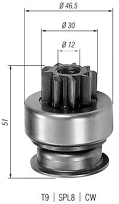 940113020185 Pastorek, startér MAGNETI MARELLI