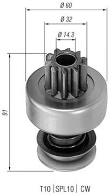 940113020196 Pastorek, startér MAGNETI MARELLI