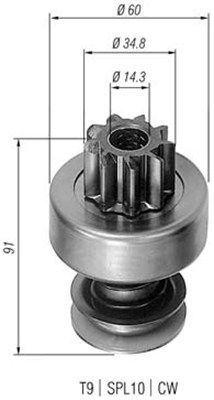 940113020204 Pastorek, startér MAGNETI MARELLI