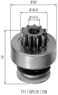 940113020234 Pastorek, startér MAGNETI MARELLI