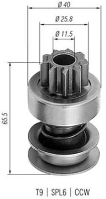 940113020236 Pastorek, startér MAGNETI MARELLI