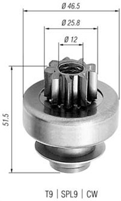 940113020240 Pastorek, startér MAGNETI MARELLI