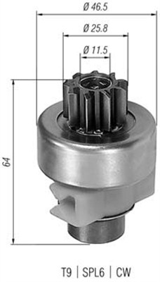 940113020247 Pastorek, startér MAGNETI MARELLI