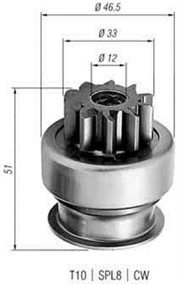 940113020258 Pastorek, startér MAGNETI MARELLI