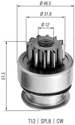 940113020261 Pastorek, startér MAGNETI MARELLI