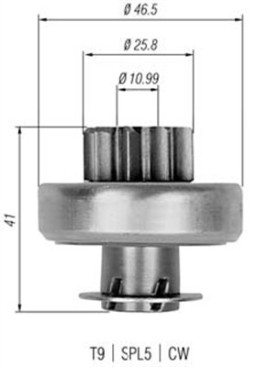 940113020324 Pastorek, startér MAGNETI MARELLI