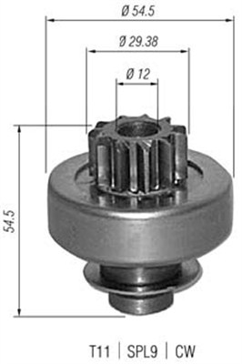 940113020347 Pastorek, startér MAGNETI MARELLI