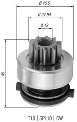 940113020357 Pastorek, startér MAGNETI MARELLI