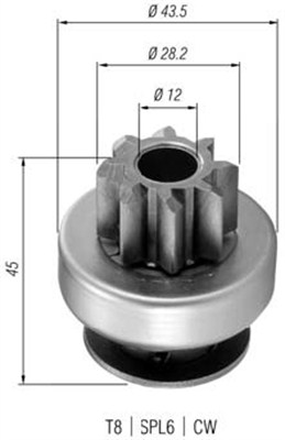 940113020362 Pastorek, startér MAGNETI MARELLI