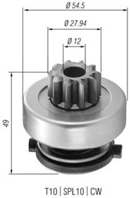 940113020365 Pastorek, startér MAGNETI MARELLI