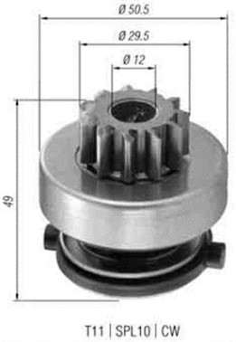 940113020366 Pastorek, startér MAGNETI MARELLI