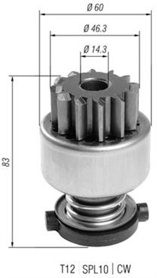 940113020394 Pastorek, startér MAGNETI MARELLI