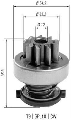 940113020400 Pastorek, startér MAGNETI MARELLI