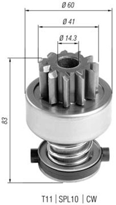 940113020404 Pastorek, startér MAGNETI MARELLI