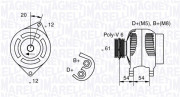 063321833010 generátor MAGNETI MARELLI