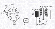 063341734010 generátor MAGNETI MARELLI