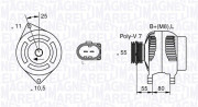 063533250530 MAGNETI MARELLI alternátor 063533250530 MAGNETI MARELLI