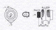 063377014010 MAGNETI MARELLI alternátor 063377014010 MAGNETI MARELLI